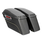 HR3 Industrial Gray Hard Saddlebags Harley Hard Bags (Regular) For 14-23 Harley Touring